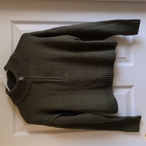NWT! Francesca's Cropped Half-Zip Sweater